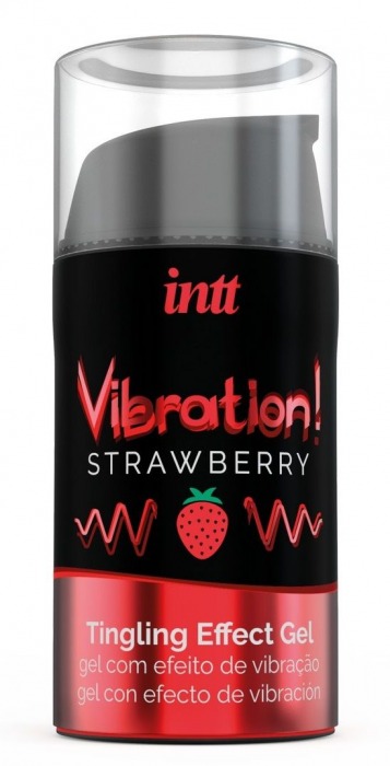 Жидкий интимный гель с эффектом вибрации Vibration! Strawberry - 15 мл. - INTT - купить с доставкой в Рубцовске