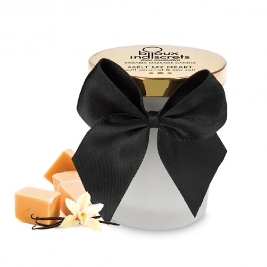 Массажная свеча Melt My Heart с ароматом карамели - 70 мл. - Bijoux Indiscrets - купить с доставкой в Рубцовске