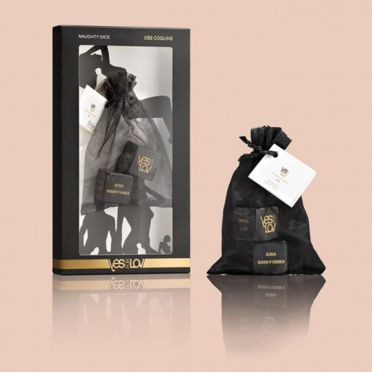 Черные игровые кубики для пар YESforLOV - YESforLOV - купить с доставкой в Рубцовске