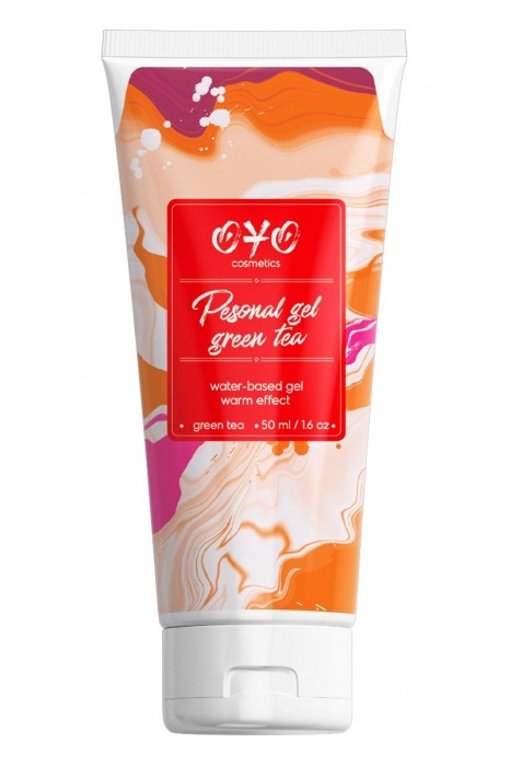 Интимная смазка на водной основе с согревающим эффектом OYO Personal Gel Green Tea - 50 мл. - OYO - купить с доставкой в Рубцовске