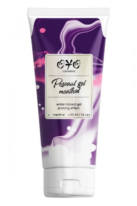 Интимная смазка на водной основе с пролонгирующим эффектом OYO Personal Gel Menthol - 50 мл. - OYO - купить с доставкой в Рубцовске