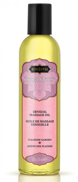Массажное масло с цветочным ароматом Pleasure Garden - 236 мл. - Kama Sutra - купить с доставкой в Рубцовске