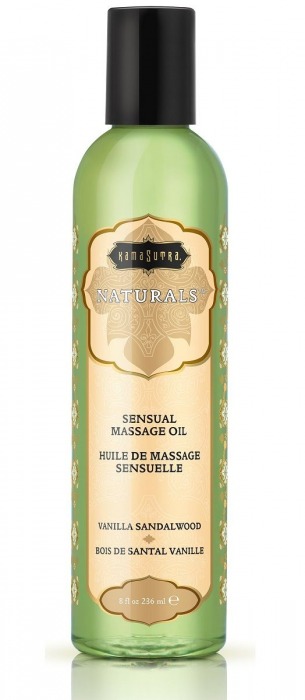 Массажное масло Naturals Vanilla Sandalwood с ароматом ванили и сандала - 236 мл. - Kama Sutra - купить с доставкой в Рубцовске