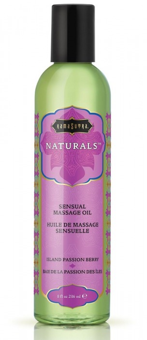 Массажное масло Naturals Island Passion Berry с ароматом тропических фруктов - 236 мл. - Kama Sutra - купить с доставкой в Рубцовске