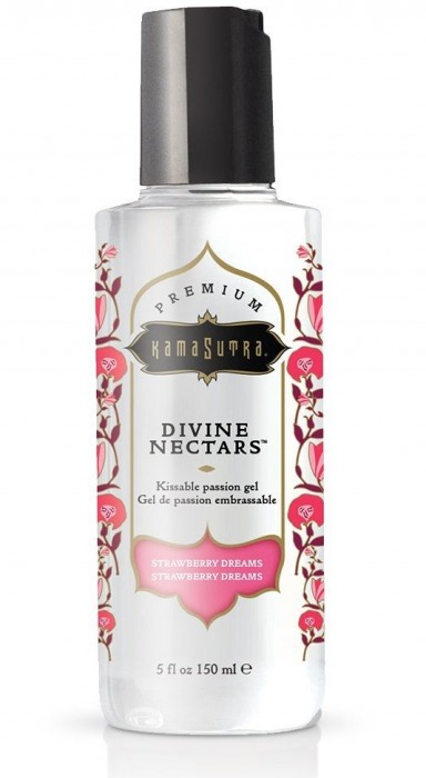 Гель-лубрикант на водной основе Divine Nectars Strawberry Dream с ароматом клубники - 150 мл. - Kama Sutra - купить с доставкой в Рубцовске