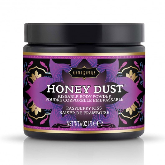 Пудра для тела Honey Dust Body Powder с ароматом малины - 170 гр. - Kama Sutra - купить с доставкой в Рубцовске