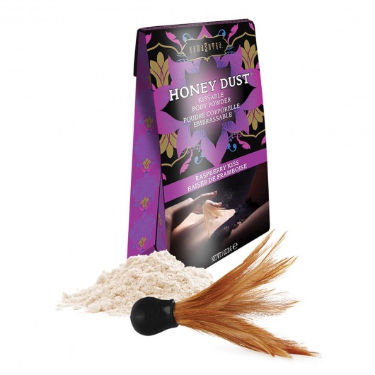 Пудра для тела Honey Dust Body Powder с ароматом малины - 28 гр. - Kama Sutra - купить с доставкой в Рубцовске