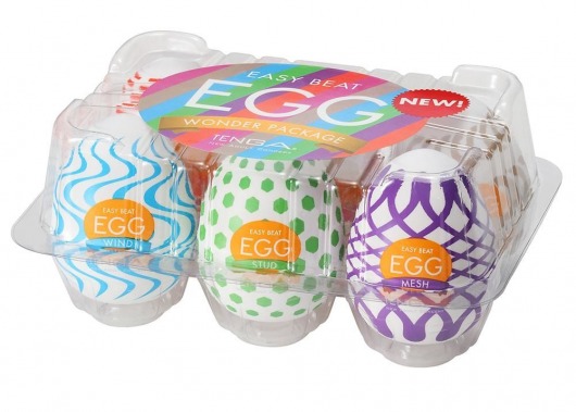 Набор из 6 мастурбаторов Tenga EGG IV с различным рельефом - Tenga - в Рубцовске купить с доставкой