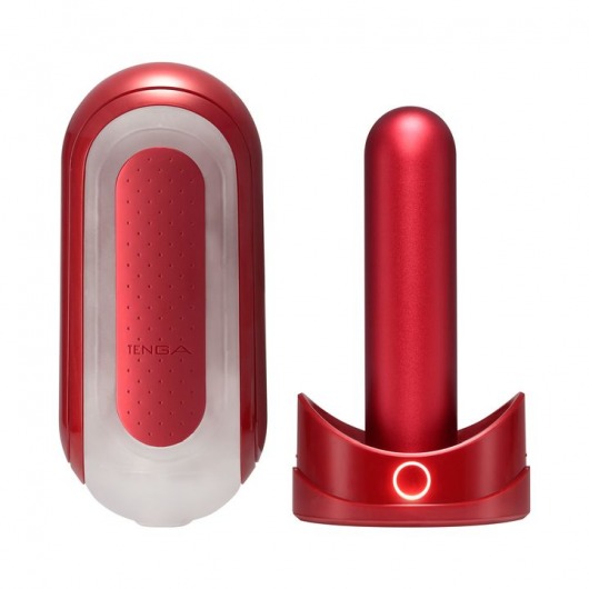 Красный мастурбатор Flip Zero Red   Warmer с подогревом - Tenga - в Рубцовске купить с доставкой