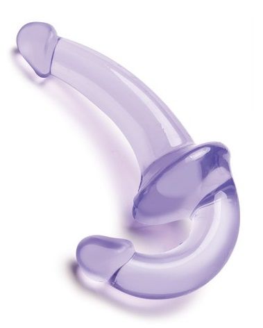 Фиолетовый безремневой страпон Strapless Strap-On - Lux Fetish - купить с доставкой в Рубцовске