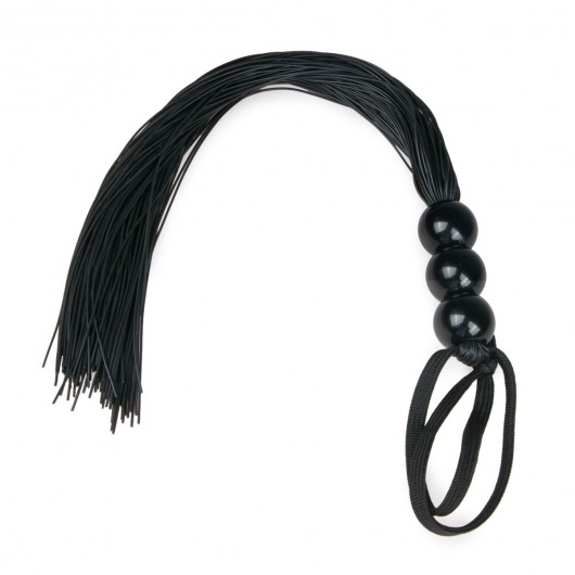 Черная силиконовая плеть Silicone Whip - 32 см. - Easy toys - купить с доставкой в Рубцовске