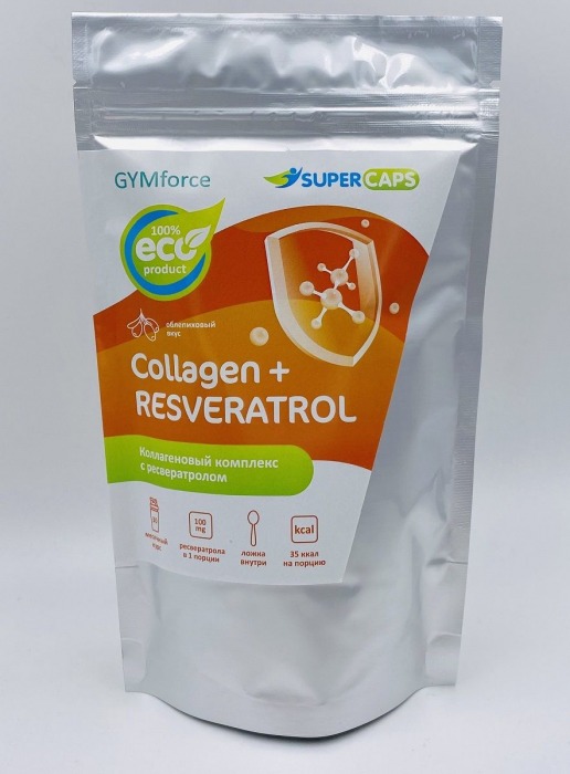 Натуральный коллаген с ресвератролом GYMforce Collagen+ - 150 гр. - SuperCaps - купить с доставкой в Рубцовске