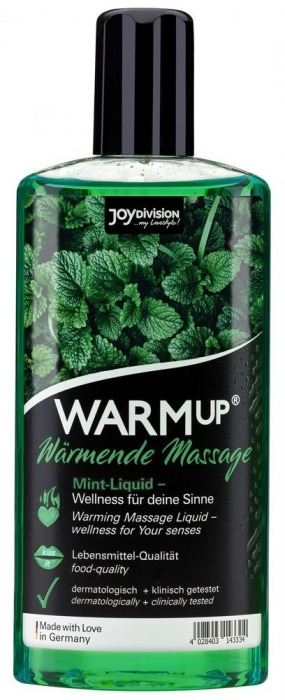 Массажное масло WARMup Mint с ароматом мяты - 150 мл. - Joy Division - купить с доставкой в Рубцовске