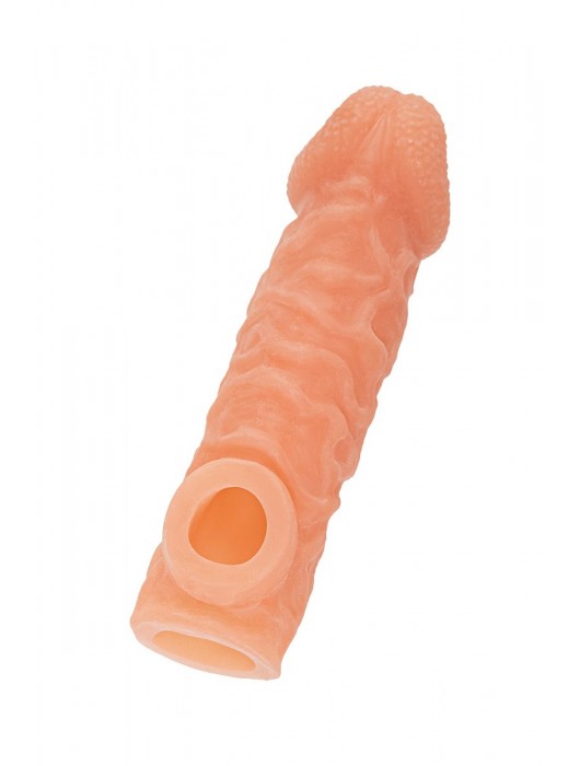 Телесная закрытая насадка с шершавой головкой Cock Sleeve Size S - 13,8 см. - KOKOS - в Рубцовске купить с доставкой