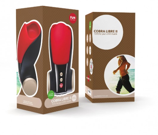 Чёрно-красный вибромастурбатор Cobra Libre 2 - Fun Factory - в Рубцовске купить с доставкой