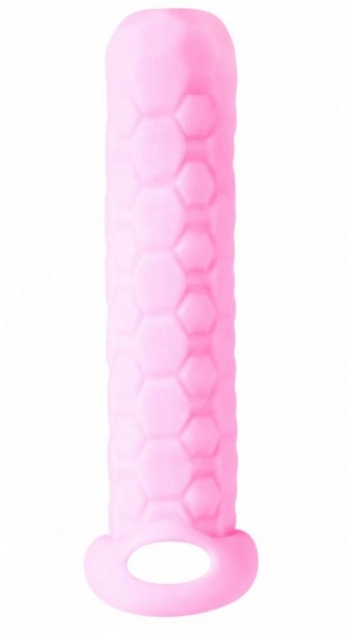 Розовый фаллоудлинитель Homme Long - 13,5 см. - Lola Games - в Рубцовске купить с доставкой