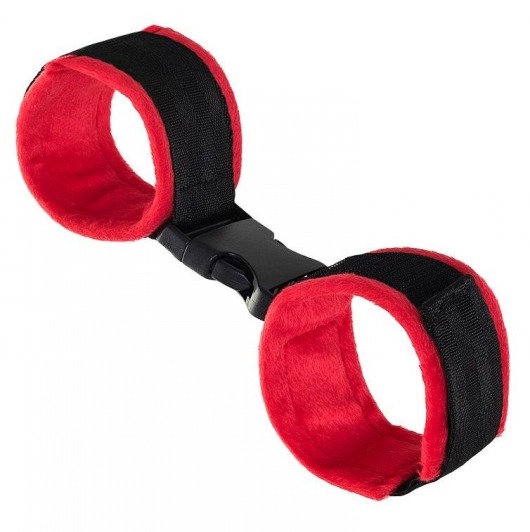 Красно-черные велюровые оковы Anonymo - ToyFa - купить с доставкой в Рубцовске