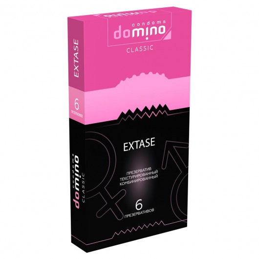 Презервативы с точками и рёбрышками DOMINO Classic Extase - 6 шт. - Domino - купить с доставкой в Рубцовске