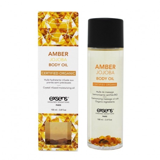 Органическое массажное масло AMBER JOJOBA - 100 мл. - Exsens - купить с доставкой в Рубцовске