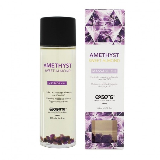 Органическое массажное масло AMETHYST SWEET ALMOND - 100 мл. - Exsens - купить с доставкой в Рубцовске