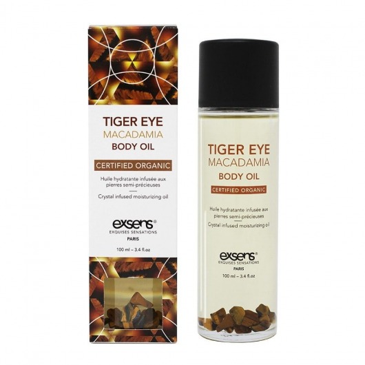 Органическое массажное масло TIGER EYE MACADAMIA - 100 мл. - Exsens - купить с доставкой в Рубцовске
