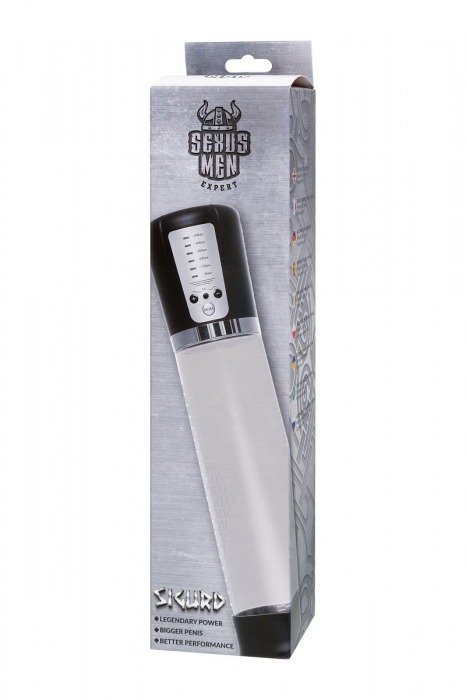 Прозрачная автоматическая помпа для пениса Sigurd - Sexus - в Рубцовске купить с доставкой