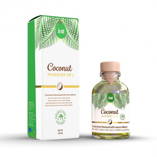 Массажный гель с ароматом кокоса Coconut - 30 мл. - INTT - купить с доставкой в Рубцовске