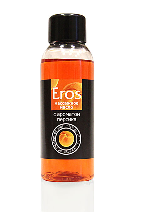 Массажное масло Eros exotic с ароматом персика - 50 мл. - Биоритм - купить с доставкой в Рубцовске