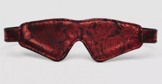 Двусторонняя красно-черная маска на глаза Reversible Faux Leather Blindfold - Fifty Shades of Grey - купить с доставкой в Рубцовске