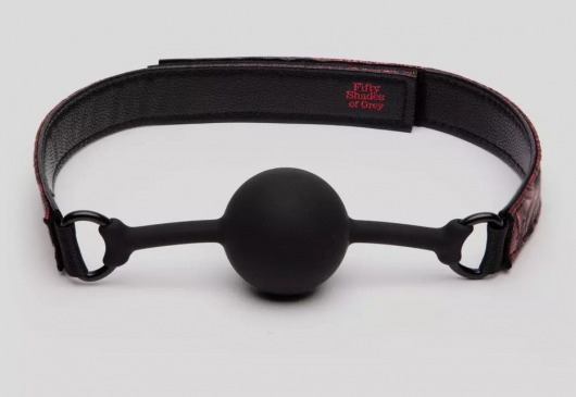 Кляп-шар на двусторонних ремешках Reversible Silicone Ball Gag - Fifty Shades of Grey - купить с доставкой в Рубцовске