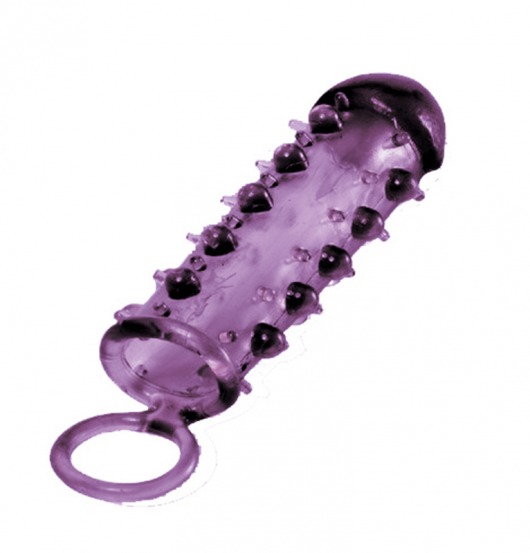 Закрытая фиолетовая насадка с пупырышками SAMURAI PENIS SLEEVE PURPLE - 14,5 см. - NMC - в Рубцовске купить с доставкой