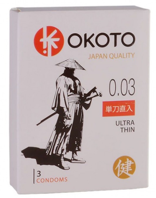 Ультратонкие презервативы OKOTO Ultra Thin - 3 шт. - Sitabella - купить с доставкой в Рубцовске