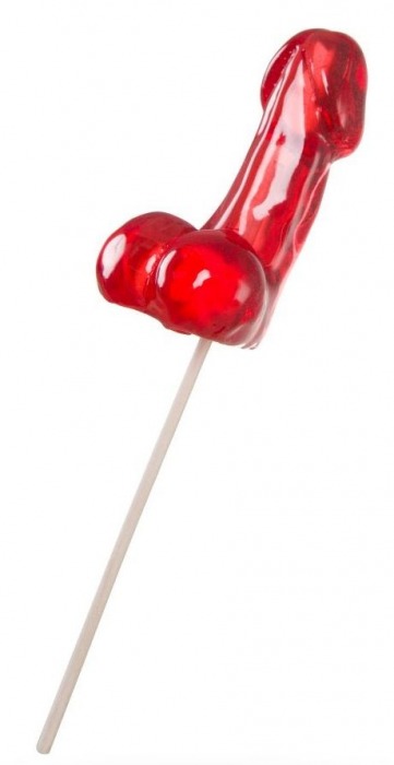 Красный леденец в форме фаллоса со вкусом виски - Sosuчki - купить с доставкой в Рубцовске