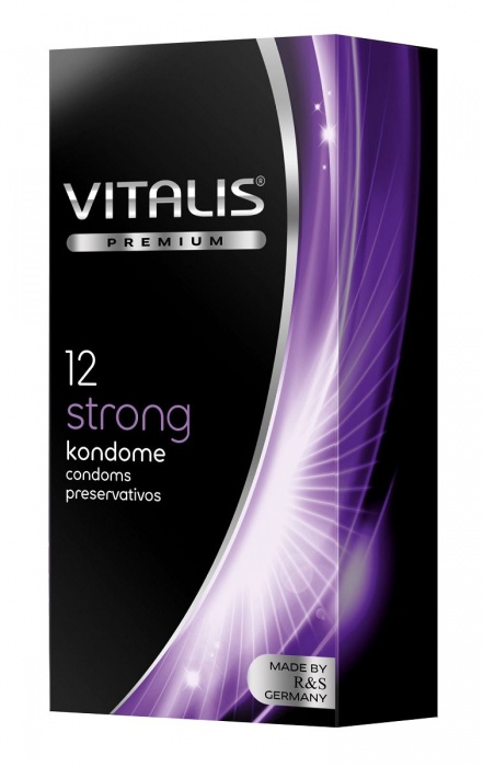 Презервативы с утолщённой стенкой VITALIS PREMIUM strong - 12 шт. - Vitalis - купить с доставкой в Рубцовске
