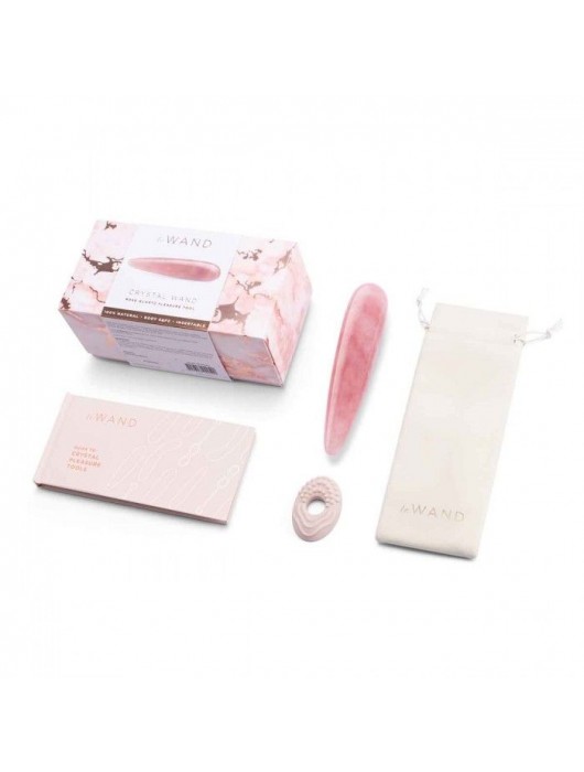 Массажер Le Wand Crystal Wand из розового кварца - Le Wand