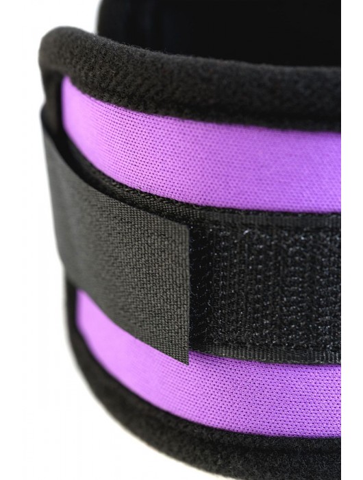 Наручники из неопрена фиолетового цвета - ToyFa - купить с доставкой в Рубцовске