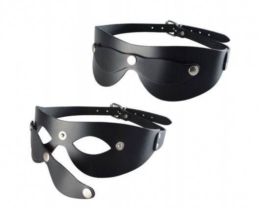 Черная кожаная маска  Новичок - Sitabella - купить с доставкой в Рубцовске