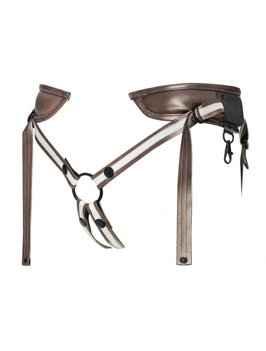 Бронзовый пояс для насадок Desirous Harness - Strap-on-me - купить с доставкой в Рубцовске