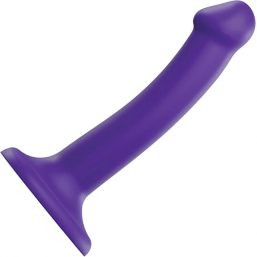 Фиолетовый фаллоимитатор-насадка Strap-On-Me Dildo Dual Density size S - 17 см. - Strap-on-me - купить с доставкой в Рубцовске