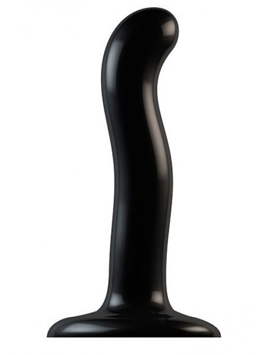 Черный фаллоимитатор-насадка Strap-On-Me P G spot Dildo size S - 16,4 см. - Strap-on-me - купить с доставкой в Рубцовске