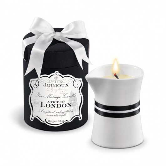 Массажное масло в виде большой свечи Petits Joujoux London с ароматом ревеня, амбры и чёрной смородины - MyStim - купить с доставкой в Рубцовске