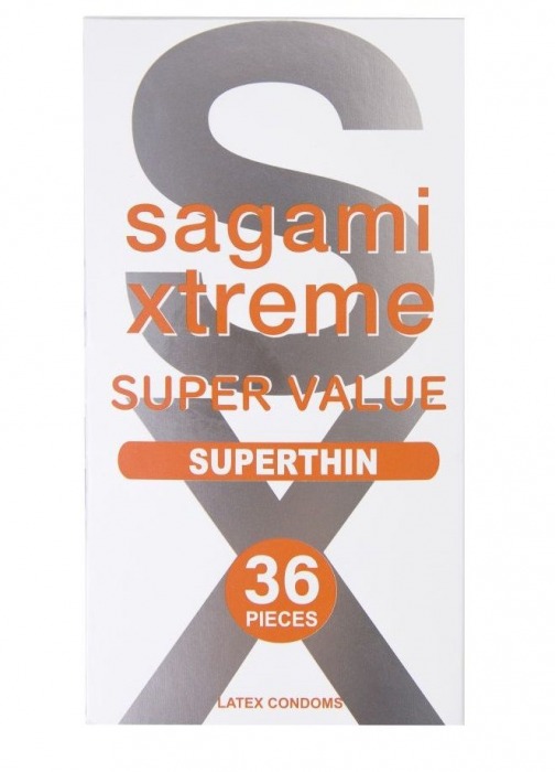 Ультратонкие презервативы Sagami Xtreme Superthin - 36 шт. - Sagami - купить с доставкой в Рубцовске