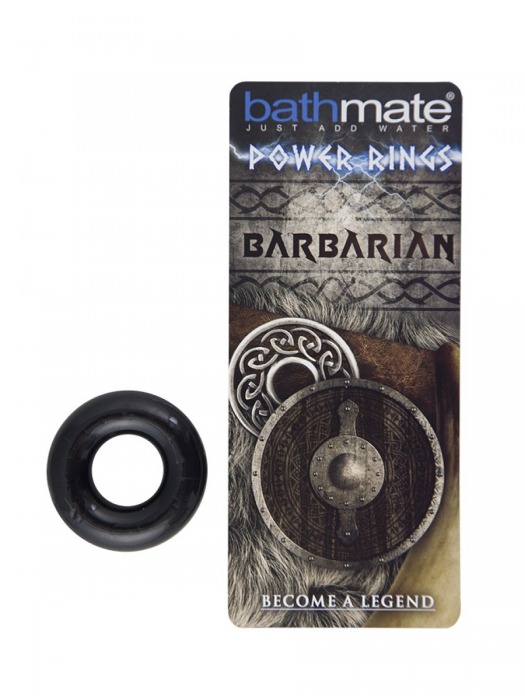 Чёрное эрекционное кольцо Barbarian - Bathmate - в Рубцовске купить с доставкой