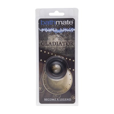 Чёрное эрекционное кольцо Gladiator - Bathmate - в Рубцовске купить с доставкой