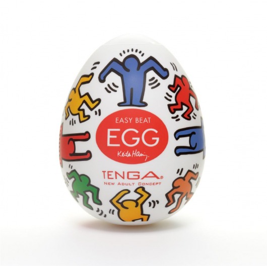 Мастурбатор-яйцо Keith Haring EGG DANCE - Tenga - в Рубцовске купить с доставкой