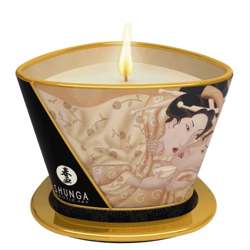 Массажная свеча Vanilla Fetish с ароматом ванили - 170 мл. - Shunga - купить с доставкой в Рубцовске