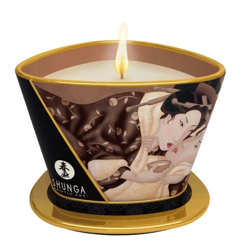 Массажная свеча Intoxicatin Chocolate с ароматом шоколада - 170 мл. - Shunga - купить с доставкой в Рубцовске