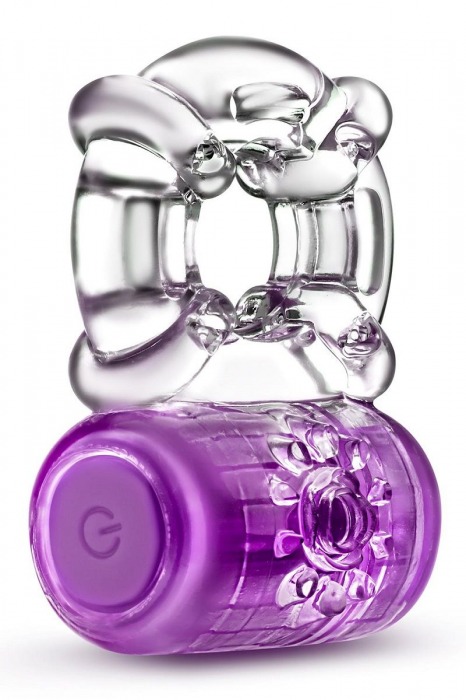Фиолетовое эрекционное виброкольцо One Night Stand Vibrating C-Ring - Blush Novelties - в Рубцовске купить с доставкой