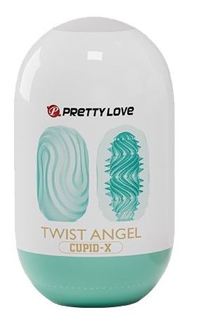 Бирюзовый мастурбатор-яйцо Twist Angel - Baile - в Рубцовске купить с доставкой