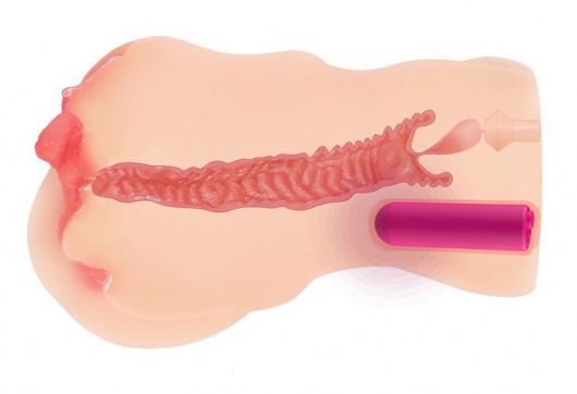 Телесный вибромастурбатор-вагина Onahole edition 003 с двойным слоем материала - KOKOS - в Рубцовске купить с доставкой